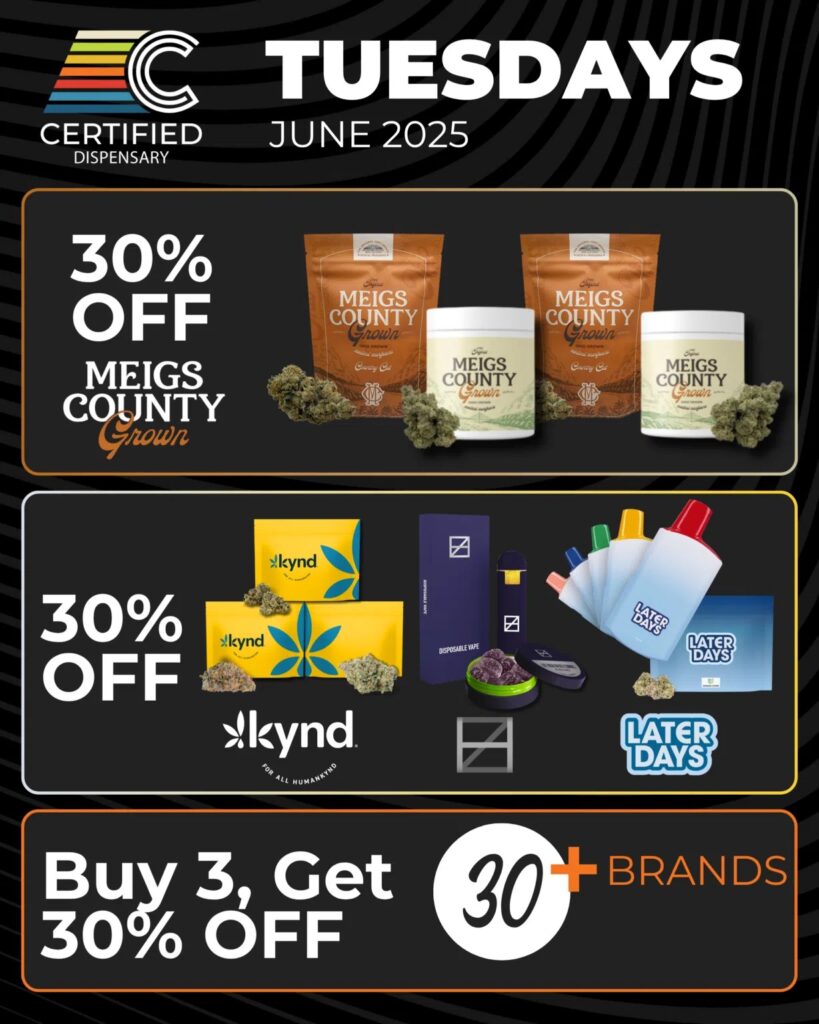 Certified dispensary specials
